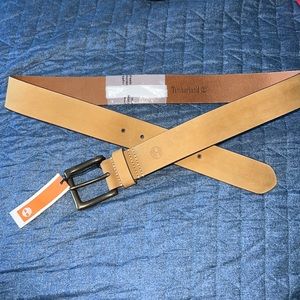 Timberland Wheat Nubuck Top Grain Leather Mens Belt Size 36